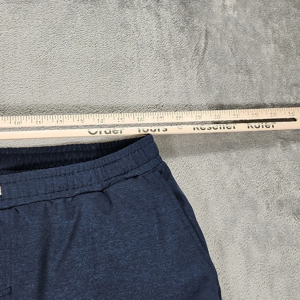 Vuori‎ Pants Mens 2XL 32 Blue Jogger Elastic Waist Zip Pocket Performance